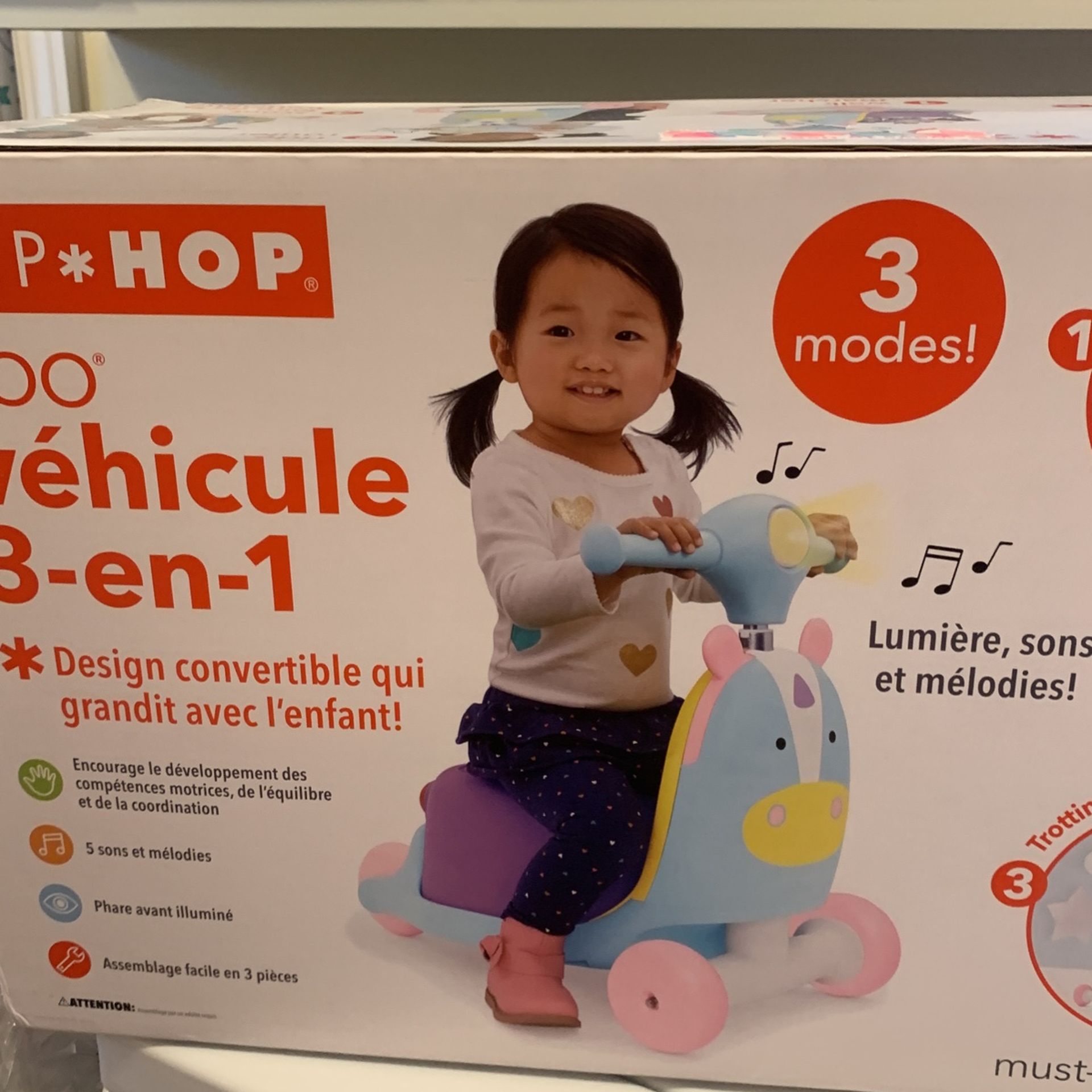 3 -in-1 Ride On Convertible Design Grows WitBaby New Obo