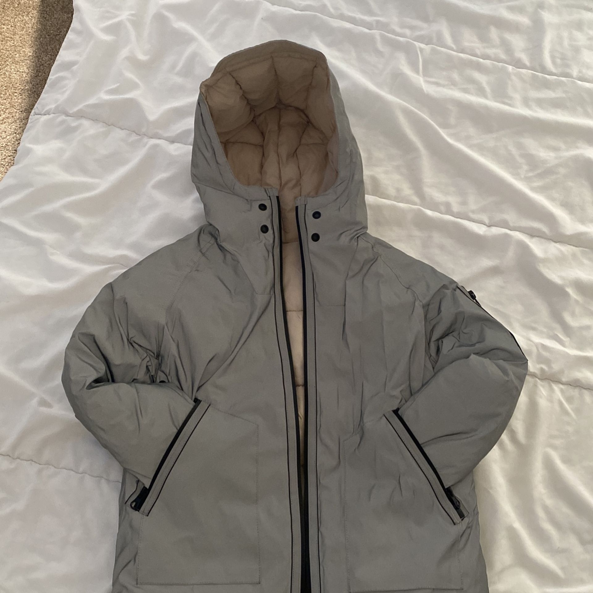 Zara Boys Reversible Waterproof Winter Jacket