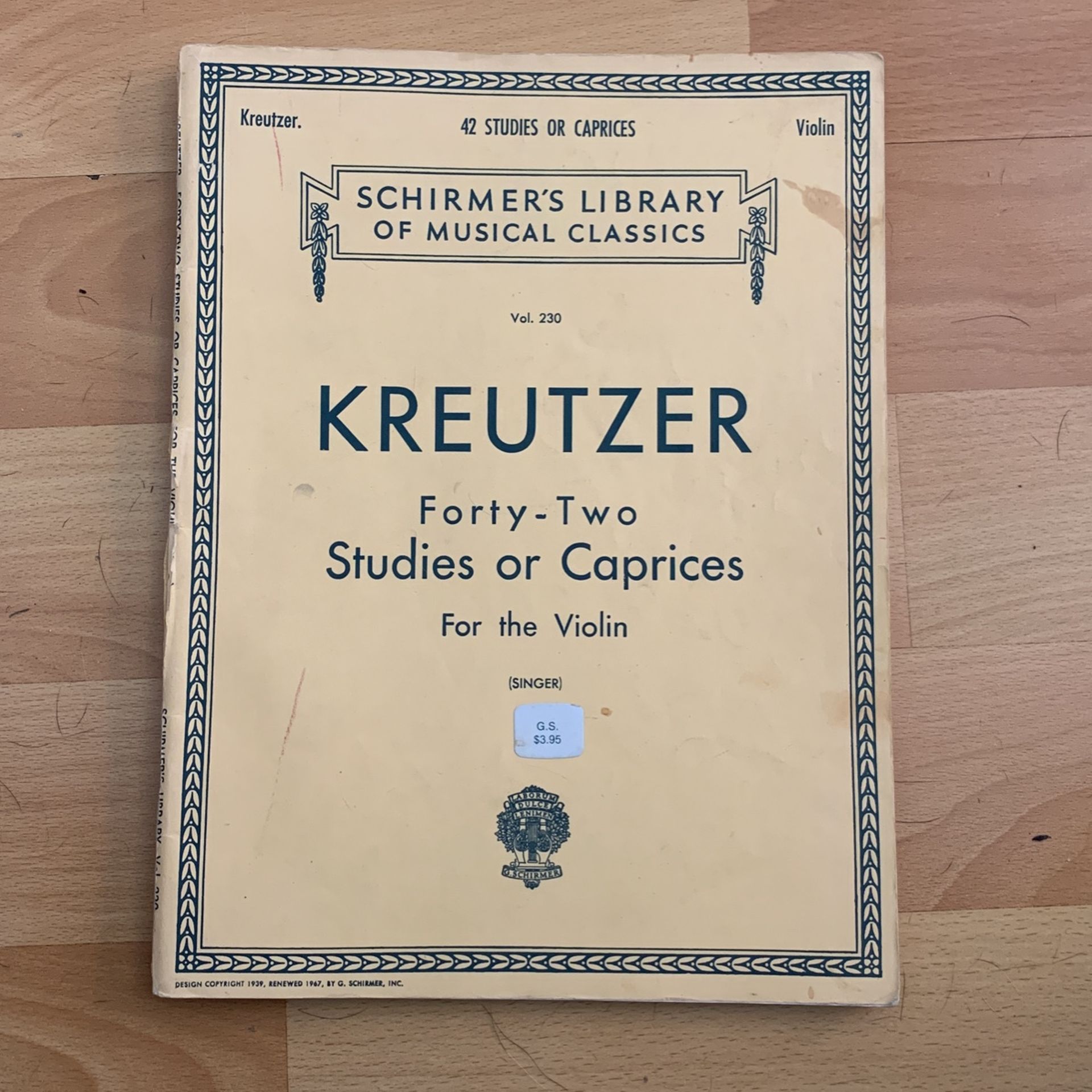 42-Studies or Caprices For Violin