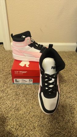 Puma Mid-Top Sneakers White Pink Black
