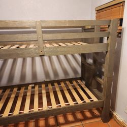 Kids Gray Bunk Beds
