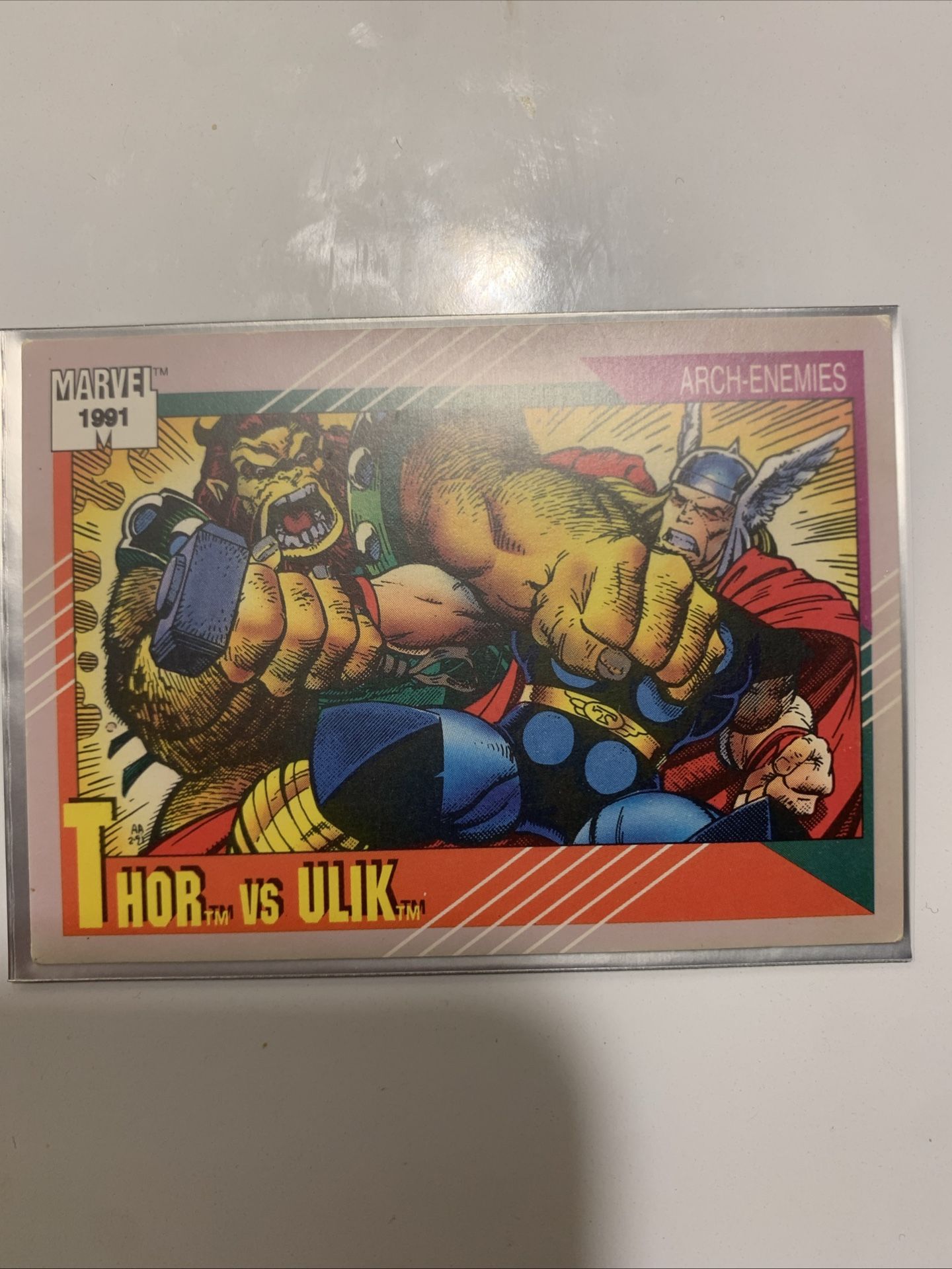 Thor VS Ulik Trading Card 1991