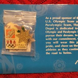 Home Depot Olympic Lapel Pin