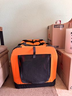 Soft-Sided Collapsible Pet Carrier Crate