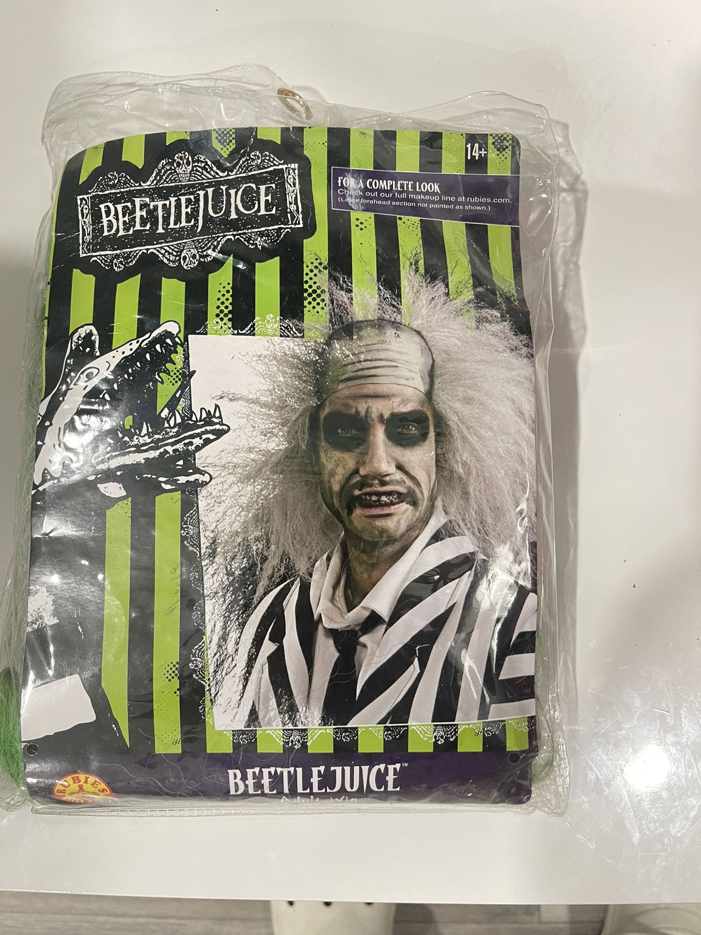 Wig White Frizzy Hair Wig