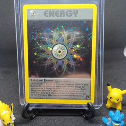 Pokemon 1999 Rainbow Energy Team Rocket Lp Holo