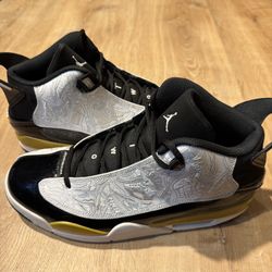 Nike Air Jordan Dub Zero CLEAN Black Gold White 311046 005 Mens Size 12 