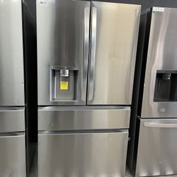 LG 4 Door Refrigerator In Stainless Steel