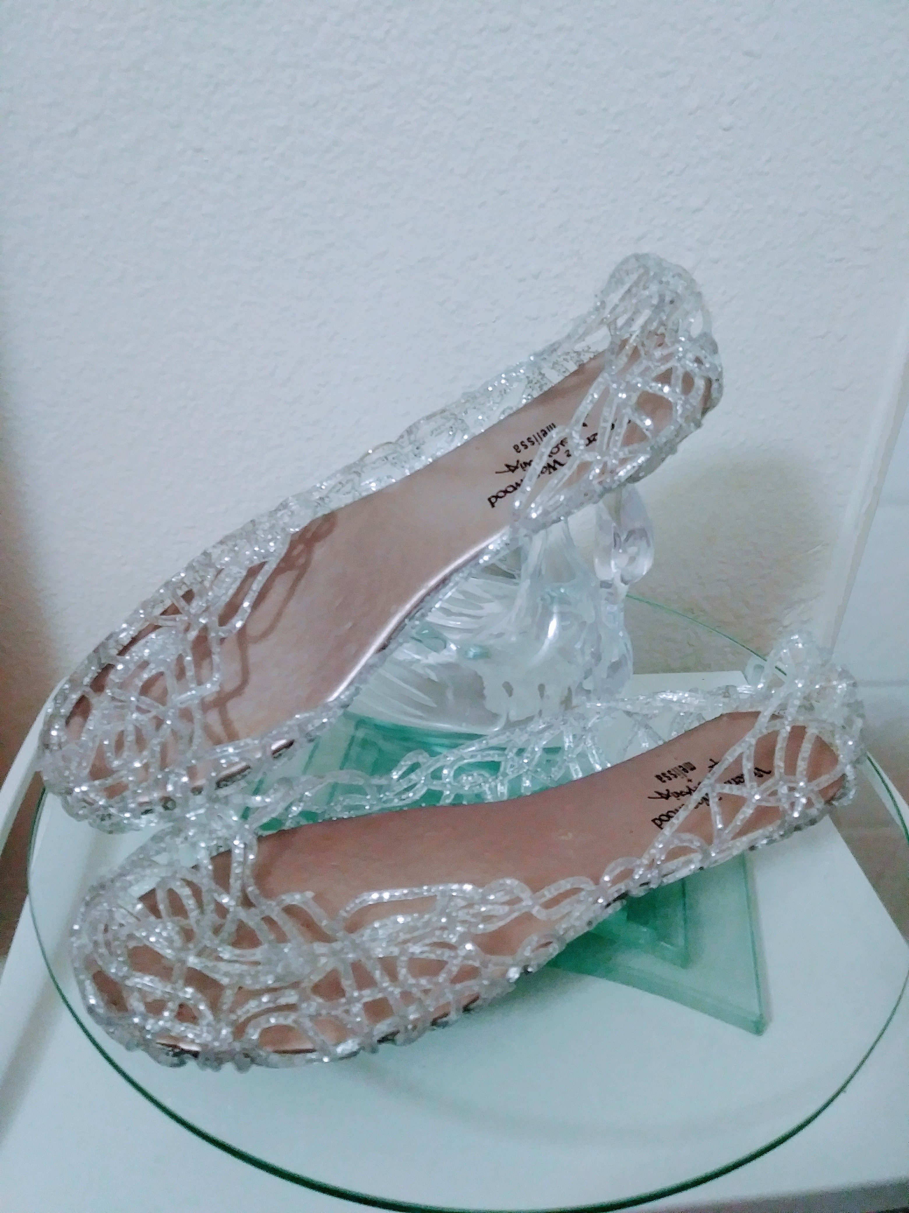 💎Crystal Clear & Sparkly Jelly flats!🎆