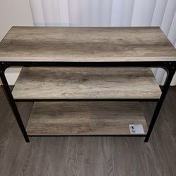 Rustic 3 Tier Console Table