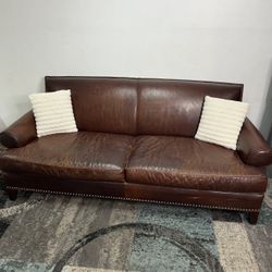 Couch Free Delivery Mitchell Gold Bob Williams Leather Sofa 