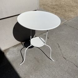 IKEA White Metal Table