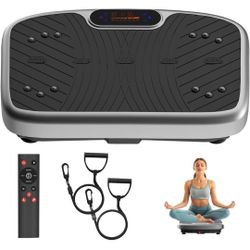 Vibration Plate Exercise Machine, Vibration Plate Platform for Lymphatic Drainage, 200 Adjustable Speeds Power Shaping Vibrating Plate Helps Weight Lo