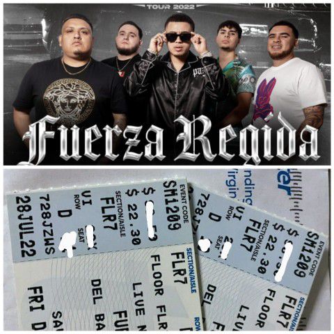 Fuerza Regida Floor Tickets For Dec 9th Fresno Concert 