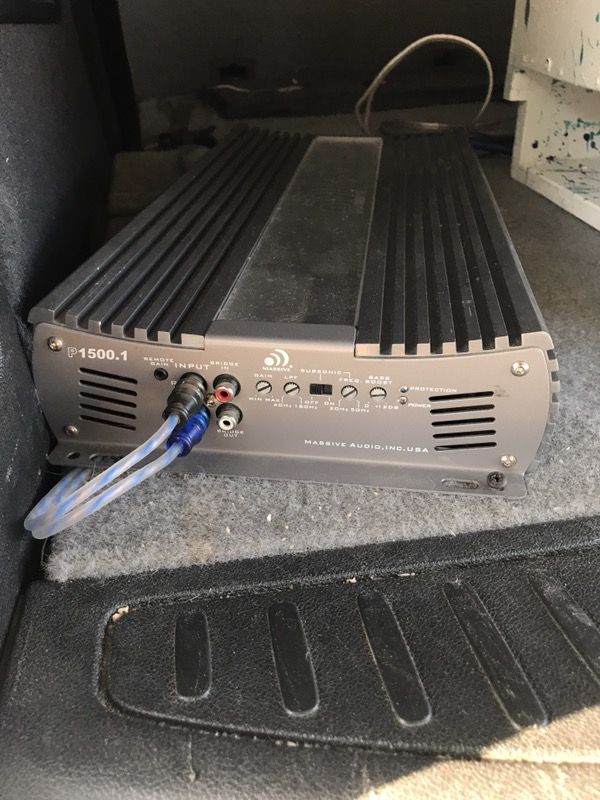Massive audio amp. 1500.1 really strong amp!! Asking 220 obo all offers welcome.