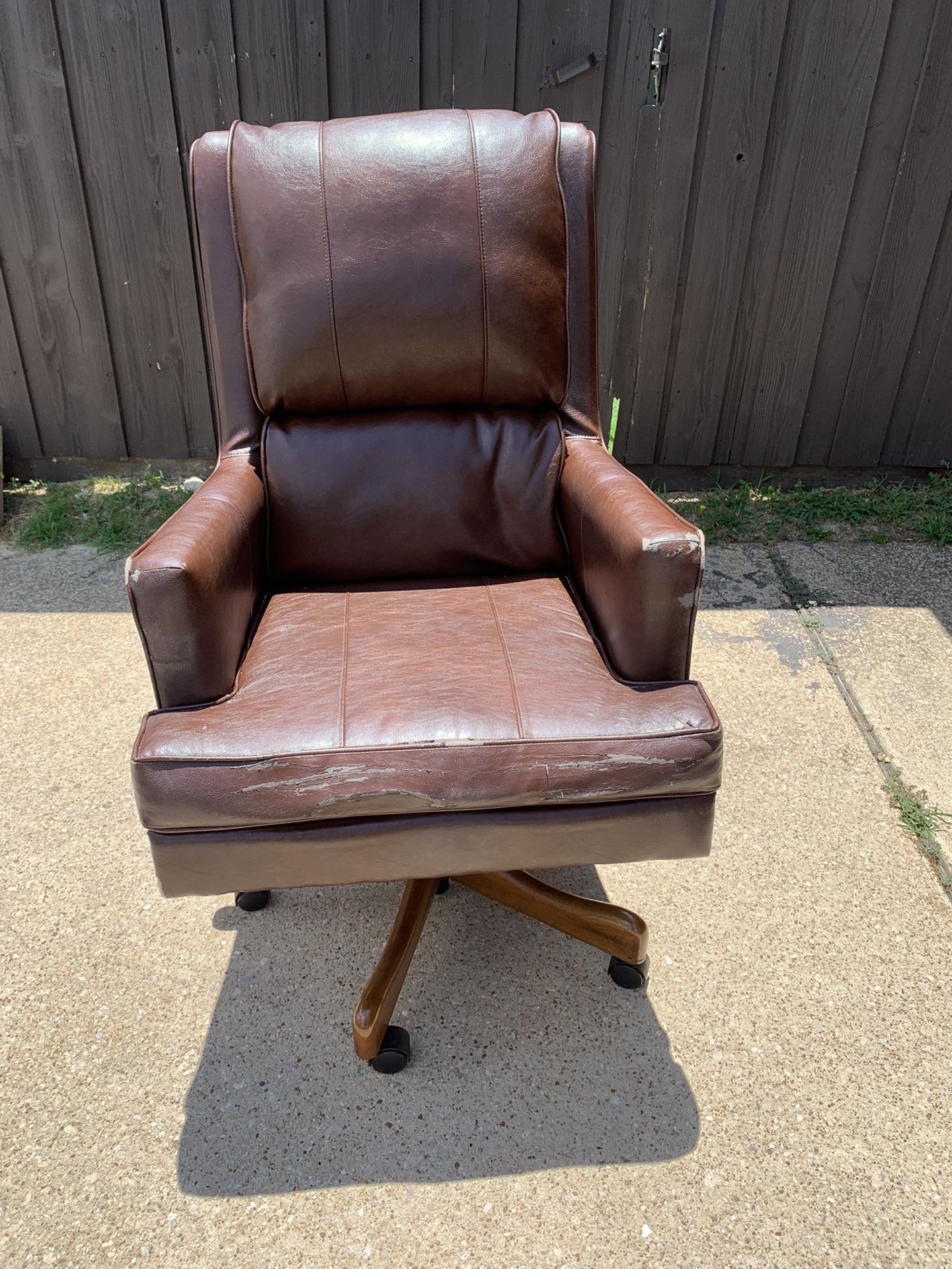 Real Leather Office Chair 