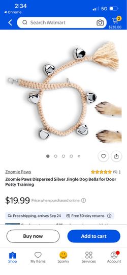 Zoomie Paws Jingle Dog Bells for Door