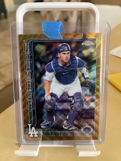 2025 Topps Chrome Update Will Smith Gold Sapphire /50 Dodgers 09/50