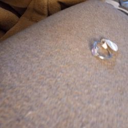 Woman's Amethyst Ring Unknown Metal Size Five Or Less