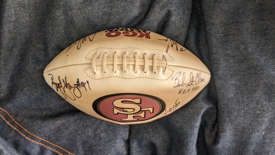 Signed 49ers "Whiteside" Football