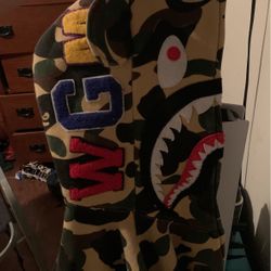 BAPE Medicom Toy 1st Camo Shark Bear Full Zip Hoodie