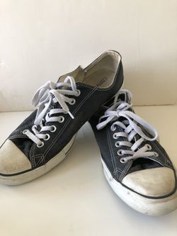 Converse All Star Low Tops Black, M: 10, USED