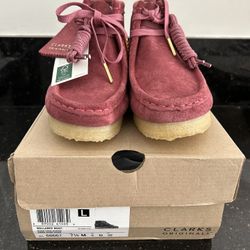 Clarks Originals Wallabee Boot Rose Pink Suede 7.5