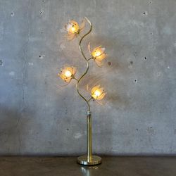 Vintage mid century lotus floor lamp