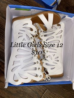 Girls gladiator sandals sz 12c