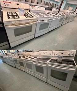 WIDE SELECTION OF WHITE & ALMOND GAS/ELECTRIC DRYER 