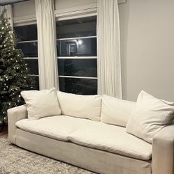 Off White Linen Couch 98”