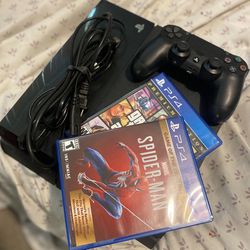 PS4 500gb With 2 Games 