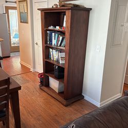 Wooden bookshelf