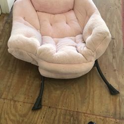 Pink Plush Arm Chair Easy To Assemble