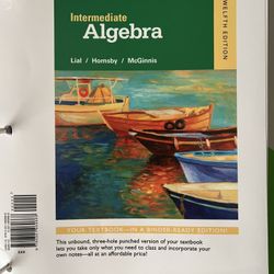 Intermediate Algebra Book 12th Edition 