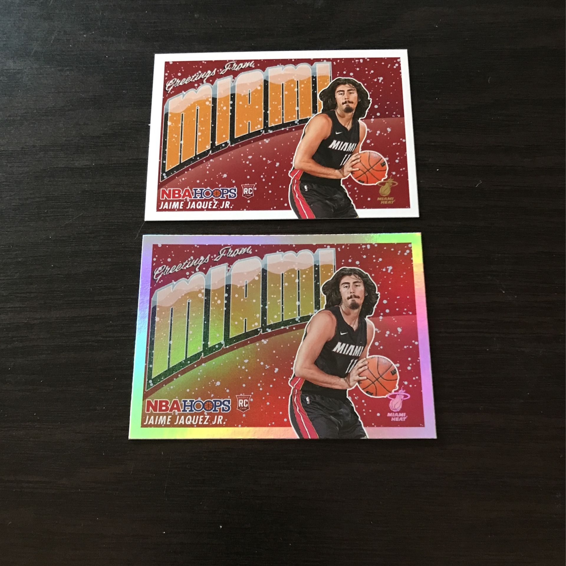 Jaime Jaquez Jr - Greetings From Miami Rookie Card Base And Holo