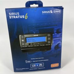 SIRIUS XM STRATUS 6 | SATELLITE RADIO | MODEL: SDSV6V1 AND VEHICLE CAR TRUCK KIT| NEW | OPEN BOX