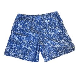 Columbia Shorts PFG Unisex Blue/White  Fishing Shorts XL 