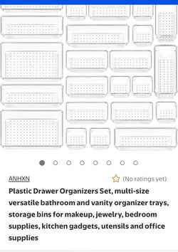 28 clear drawer organizers