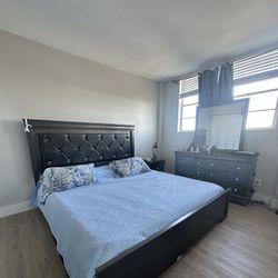 CALIFORNIA KING BED FRAME + NIGHT STAND + DRESSER