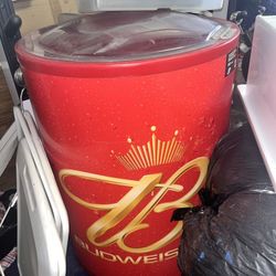 Rare Vintage Budweiser 50L/50 Can Party Cooler; For Outside Bar-B-Q; 4th Of July