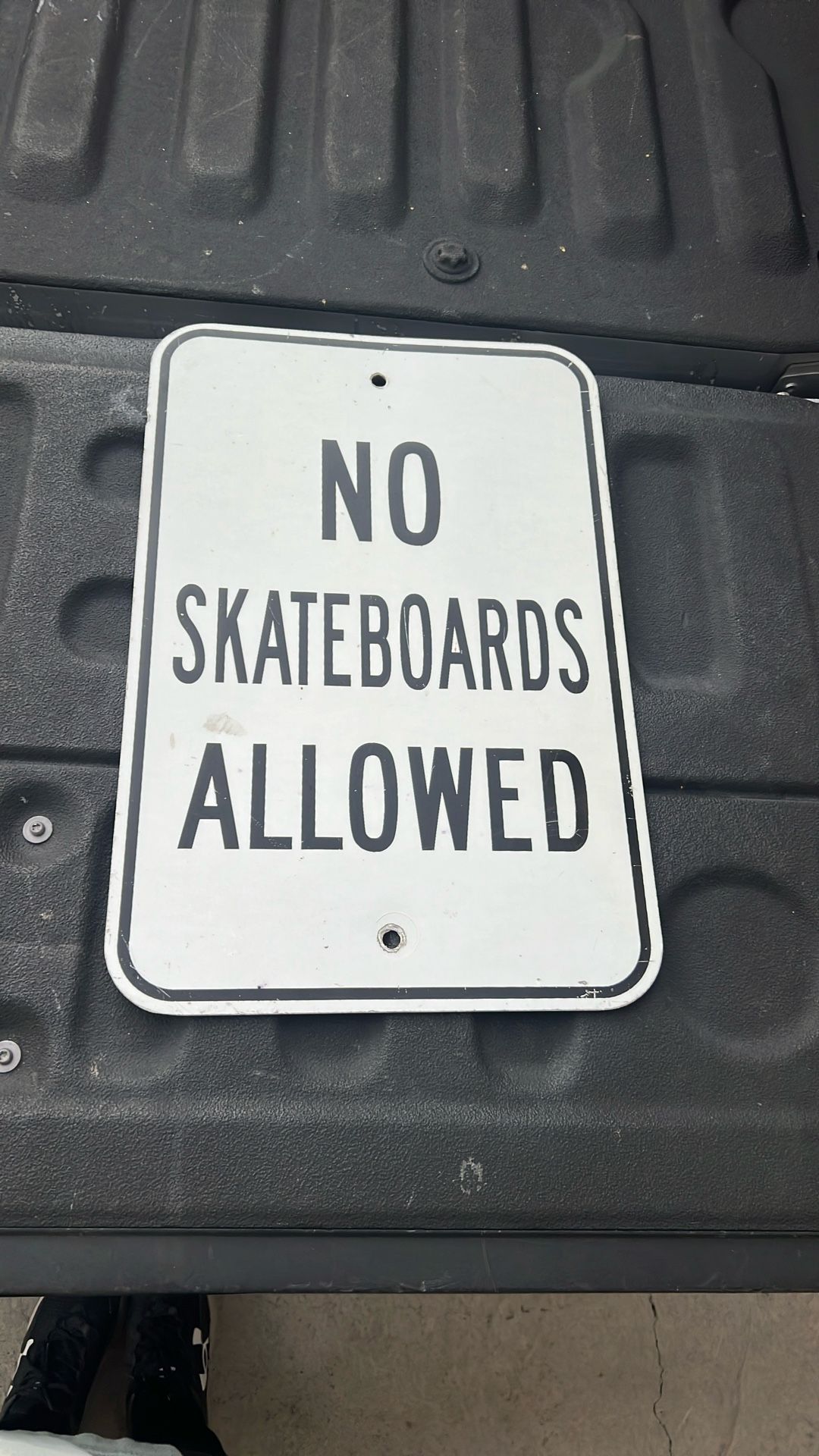 No Skateboards Allowed Sign