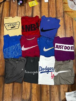 Mens T-Shirts/Long Sleeve Lot: Nike, Champion, Vans, & more