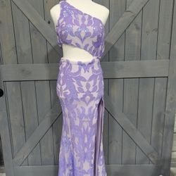 Prom Dress By JOVANI in Lilac, Size 00