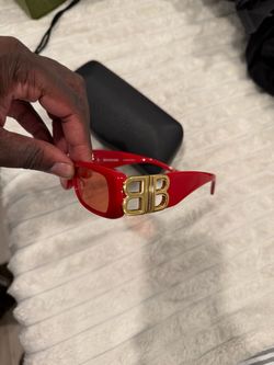 Balenciaga BB Red Sunglasses