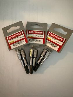Craftsman 3/8" Drive Hex Socket Set 5mm 6mm 7mm