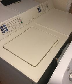 Ge washer and dryer set/ one year warranty/ delivery and installation are available