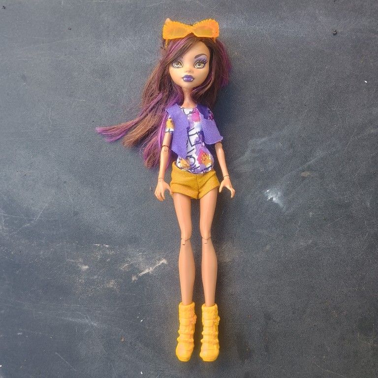 Monster High Doll Clawdeen Wolf Boo York with Orig Outfit and Glasses