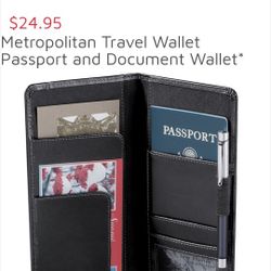 New Metropolitan Travel Wallet Passport and Document Wallet
ID. Tickets
