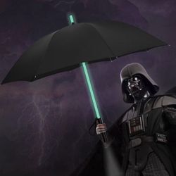 Lightsaber Umbrella LED Light up Golf Umbrellas with 7 Color Changing On The Shaft/Built in Torch at Bottom
